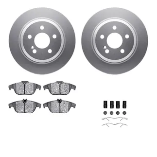 R1 Concepts WDUH1-63161 Carbon Series Brake Rotors W/ 5000 Oep Brake Pads & Hdw